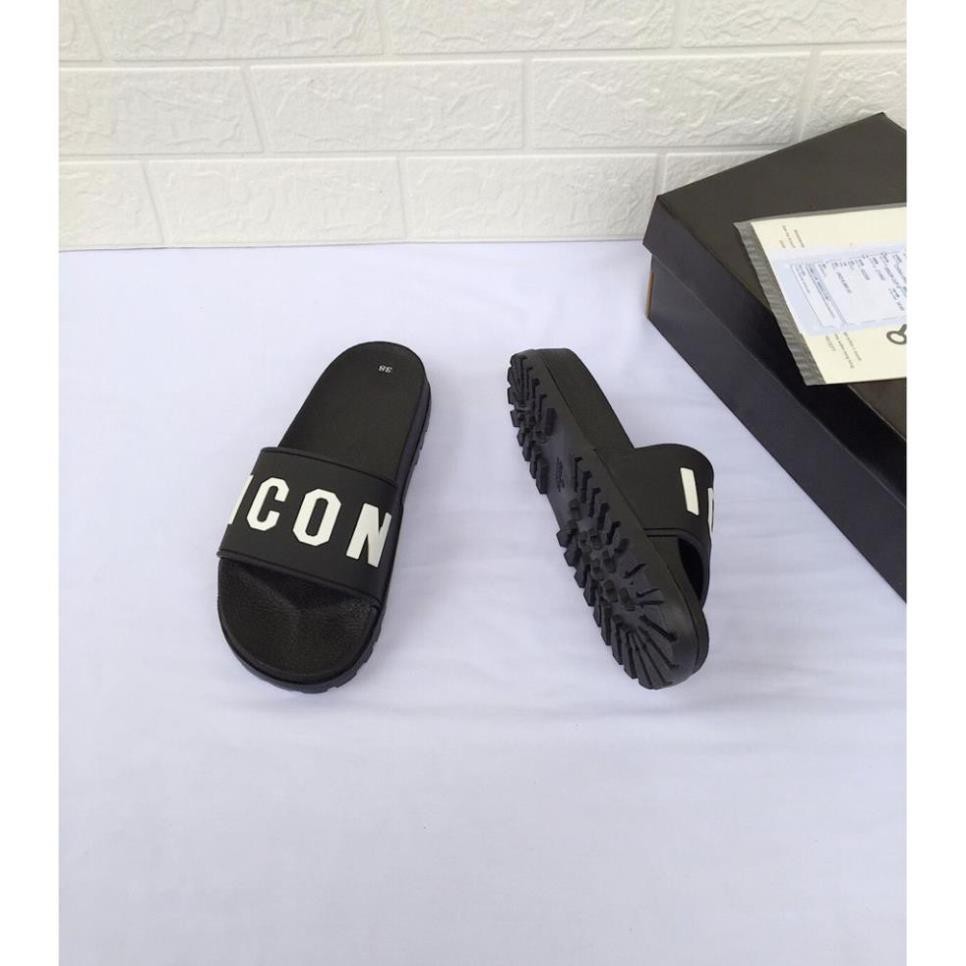 [Mã FAMAYMA2 giảm 10K đơn 50K] HOT- [ Ảnh + VIDEO ] Dép lê nam quai ngang chữ nổi , dép ICON - VIP