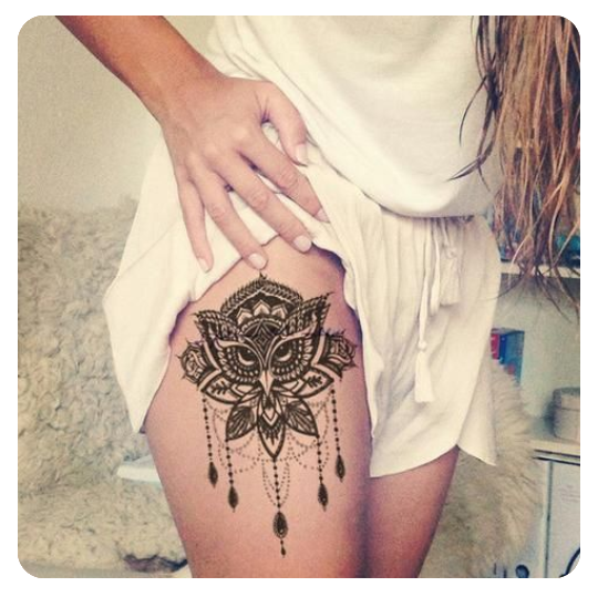 Hình dán tatoo style Ấn Độ size xqb021