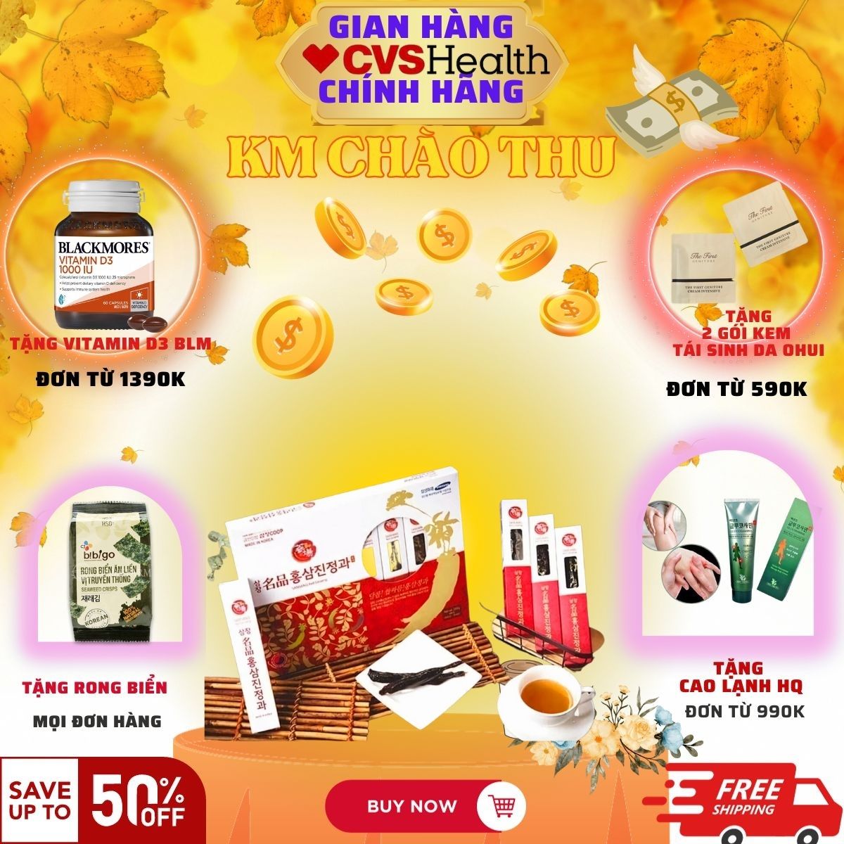 Hồng sâm củ tẩm mật ong samjang hàn quốc chính hãng hộp 8 củ 300g.
