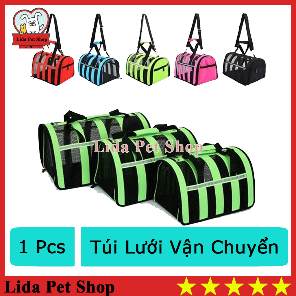 HN- Túi vận chuyển chó mèo -  Loại Túi vải lưới có lỗ thỗng thoáng 3 size, balo đựng mèo, balo cho mèo