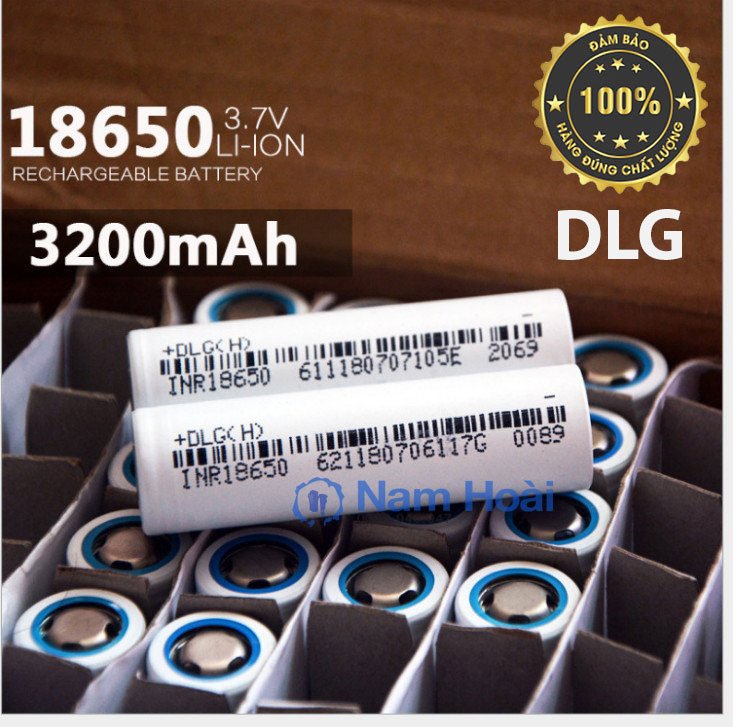 Cell pin 18650 dlg 3200mah-3c chính hãng 100%