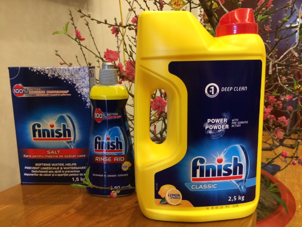 Combo: Bột Finish 2.5kg mới nhất +Tặng viên finish dùng thử