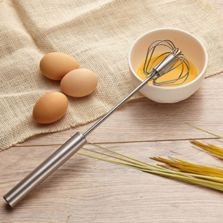 Cây đánh trứng inox có trục xoay tự động nhỏ gọn tiện dụng