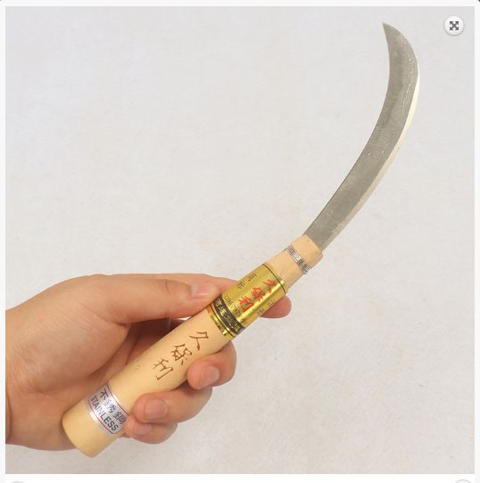 Dao cắt trái cán gỗ 25cm lv999
