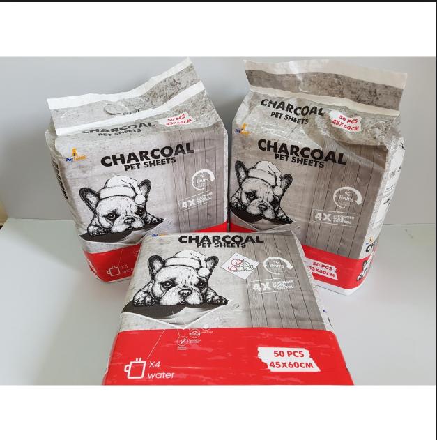 Tấm lót vệ sinh than hoạt tính Charcoal 45*60cm (50 miếng)