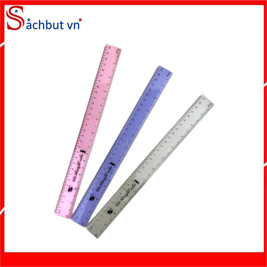 Thước thẳng Thiên Long SR-03 . Thước thẳng bằng nhựa trong có chiều dài 30cm thích hợp cho học sinh và văn phòng.