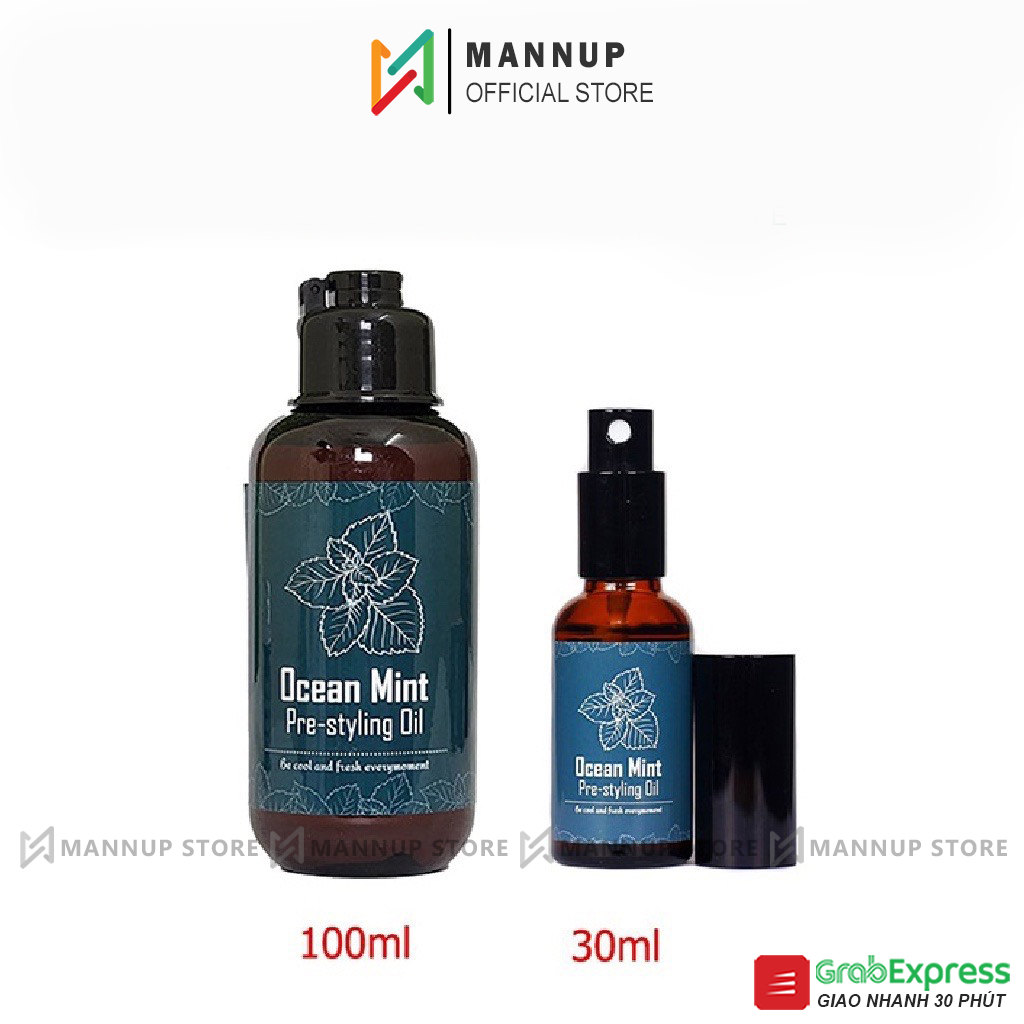 Xịt tạo phồng tóc pre styling ocean mint pre styling oil 100ml / 30ml