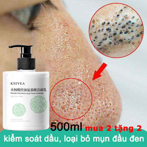 Sữa rửa mặt trị mụn làm trắng Sữa rửa mặt axit salicylic Sữa rửa mặt axit amin Sữa rửa mặt làm trắng da mặt trị mụn Unisex Sữa rửa mặt dưỡng ẩm làm sáng da Tẩy tế bào chết làm sạch da mặt