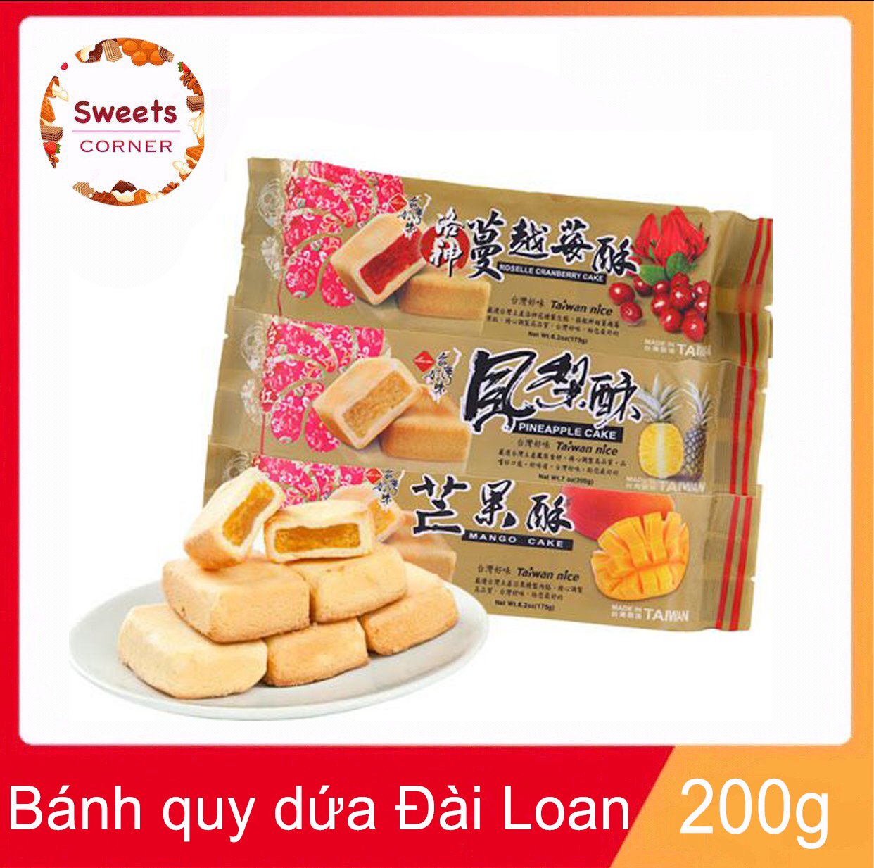 Bánh dứa Đài loan Taiwan nice 200g