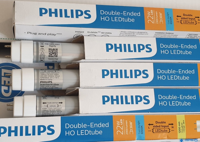 Bóng led tuýp philips 0m6, 1m2 ánh sáng trắng - 9w, 10w, 18w, 20w, 22w- combo 10 bóng