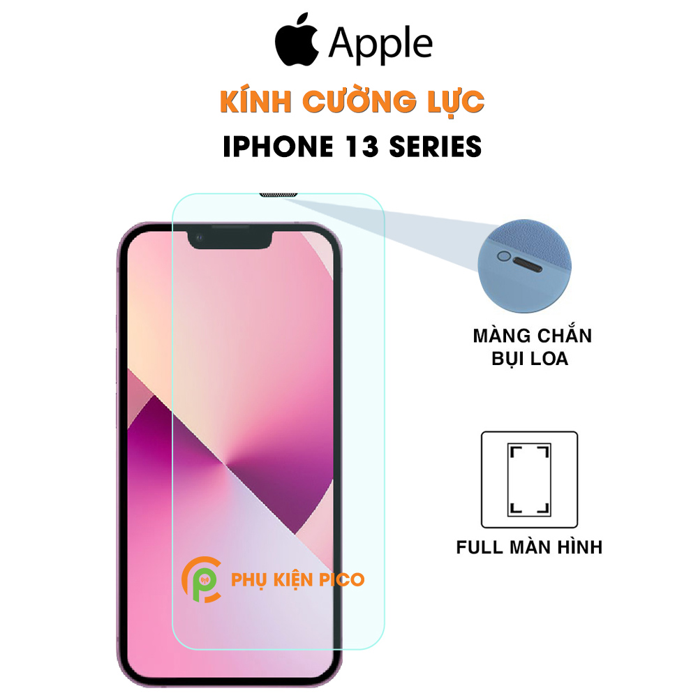 Kính cường lực iphone 13 pro max / iphone 13 / 13 pro / 13 mini full màn trong suốt siêu cứng - dán màn hình iphone 13 series