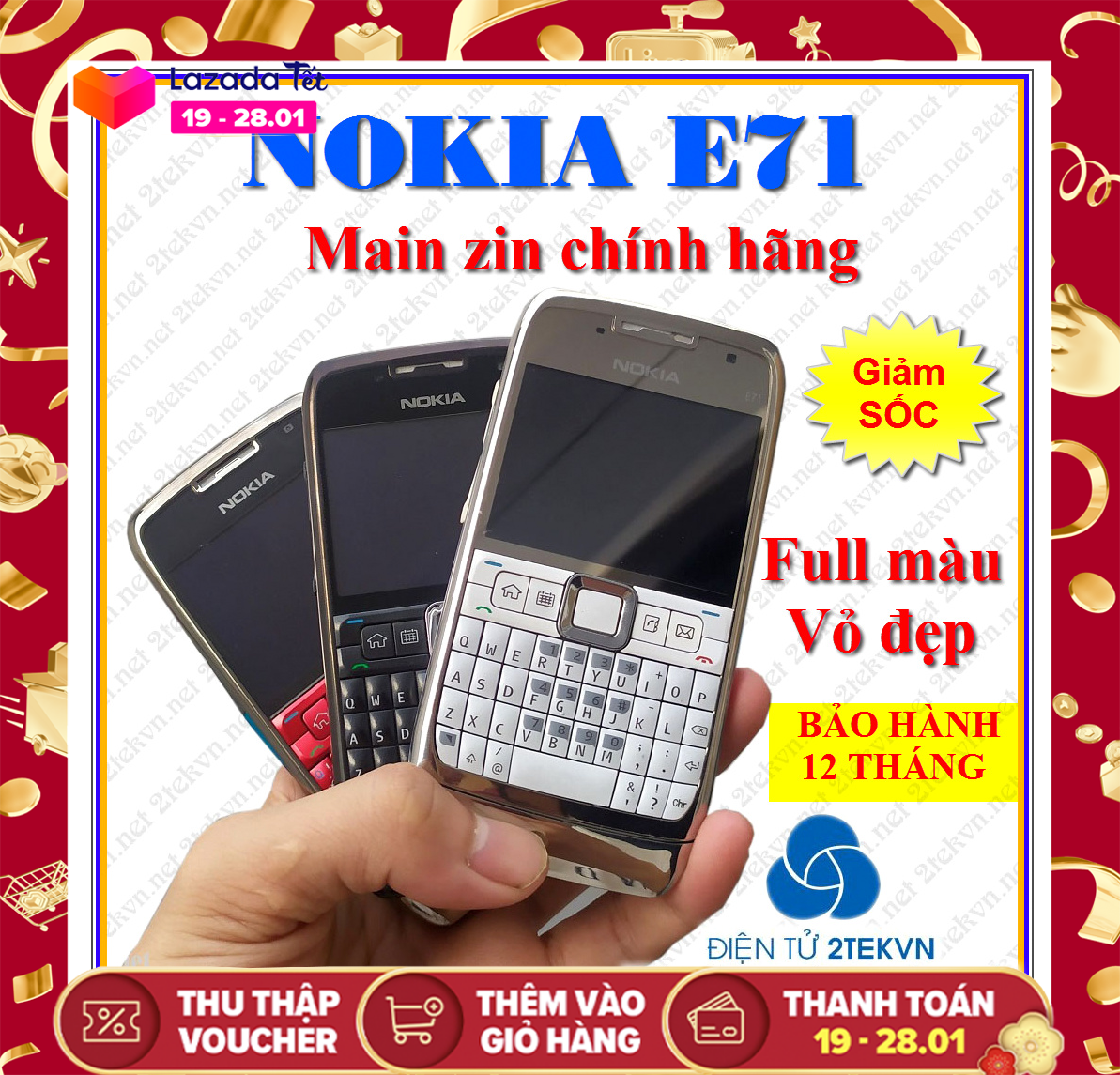 Điện thoại Nokia cổ - Nokia E71 bàn phím QWERTY vỏ kim loại siêu bền