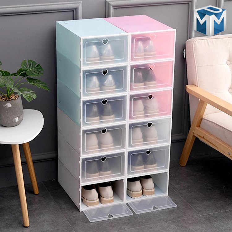Hộp đựng giày dép, lắp ghép có nắp nhựa trong suốt, Kệ Để Giày Dép Tủ Giày Tủ Ghép ,Tủ đựng giày, Kệ Giày,Tủ Lắp Ráp Bảo Quản Giày Nắp Nhựa Cứng Size Lớn