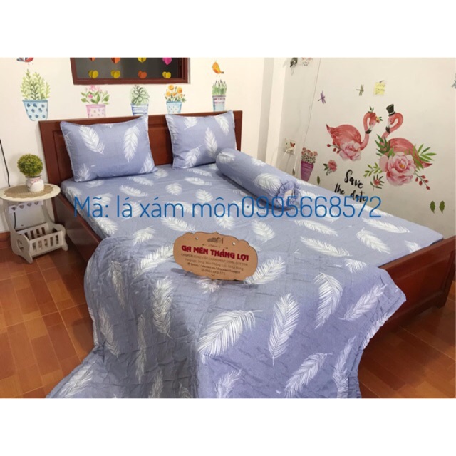 Bộ Chăn Ga Thắng Lợi 5 món chuẩn logo công ty