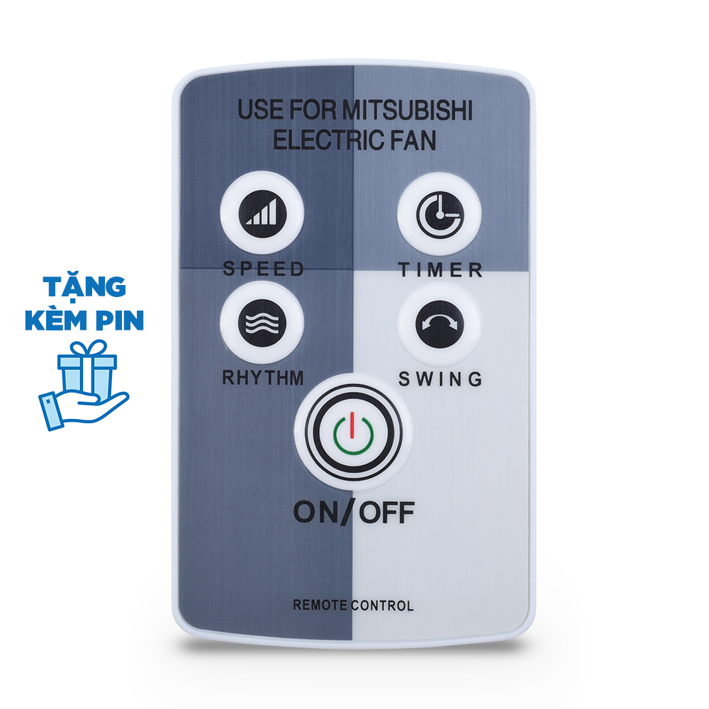 Remote điều khiển quạt Mitsubishi tặng kèm pin
