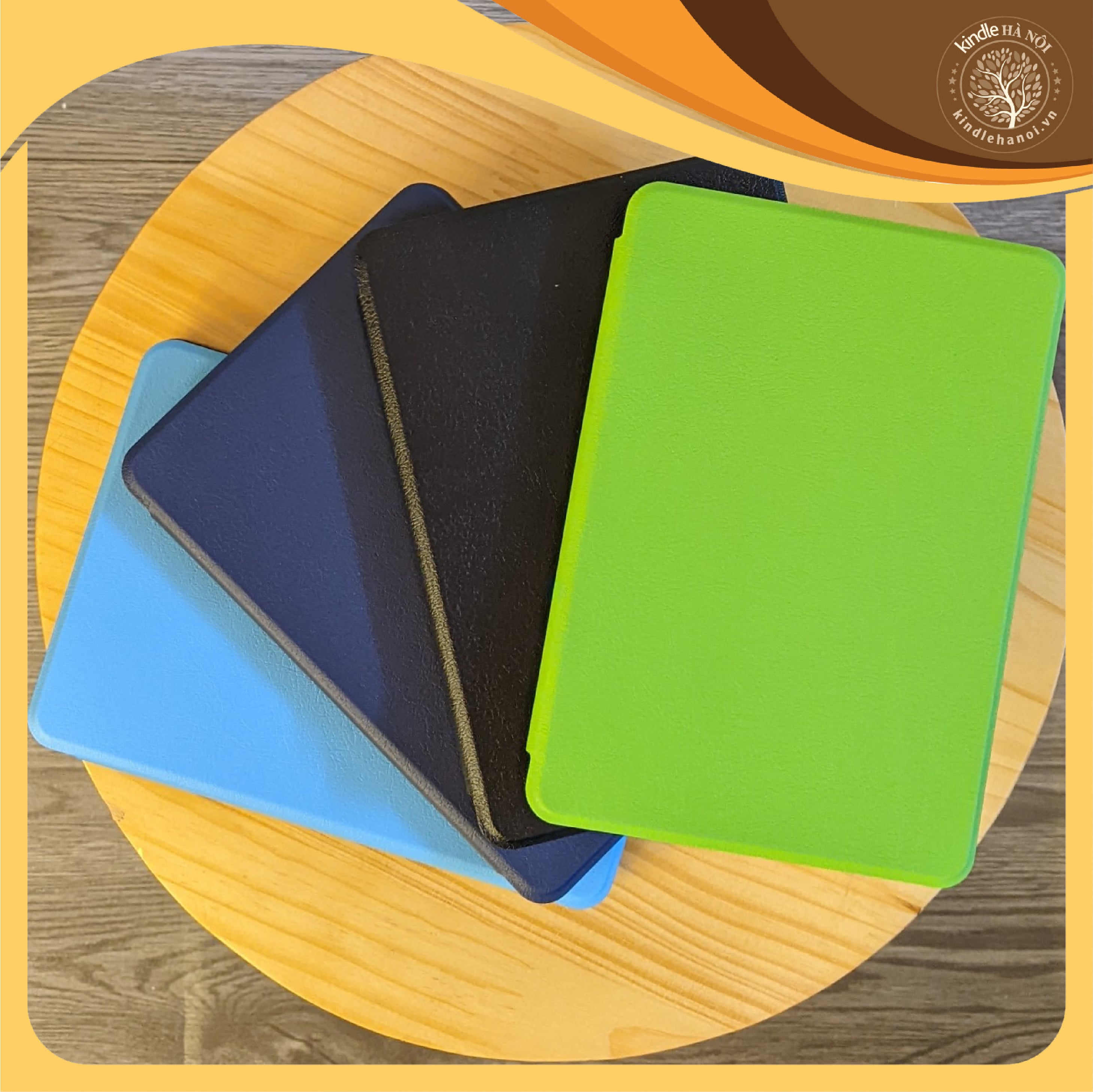 Bao da cover case trơn đơn sắc cho máy đọc sách kindle paperwhite 4/5