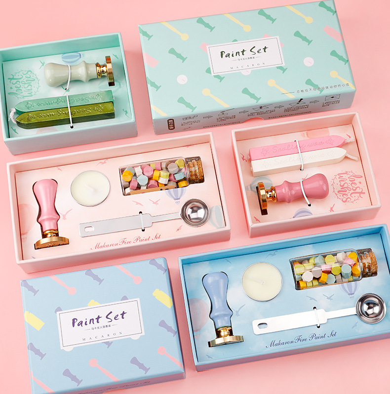 Set hộp sáp con dấu niêm phong