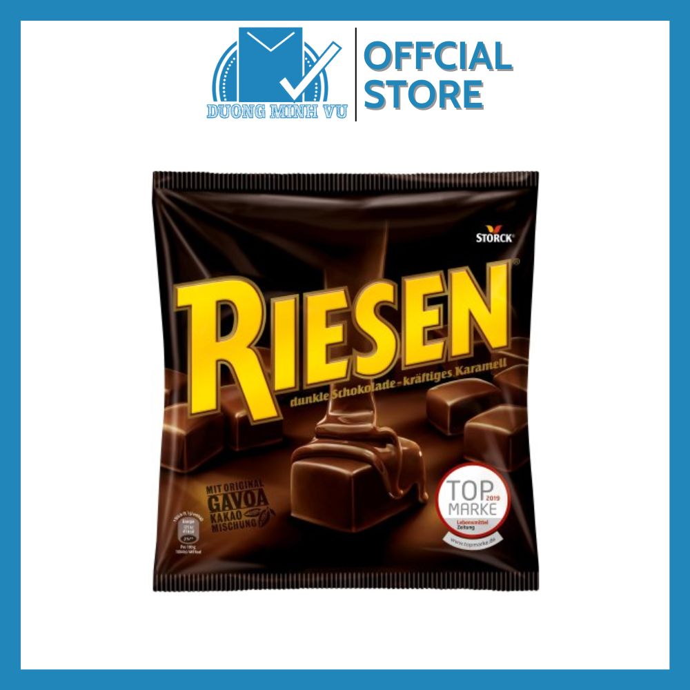Kẹo sô-cô-la đen nhân mềm Riesen Dark Chocolate Chewy Toffee 231g
