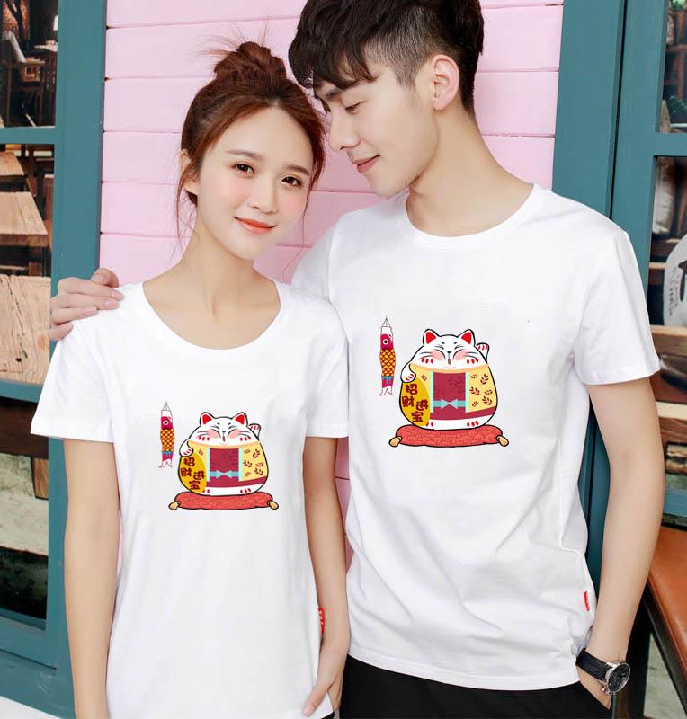 Áo thun nam nữ form rộng in hình mèo siêu dễ thương AD37
