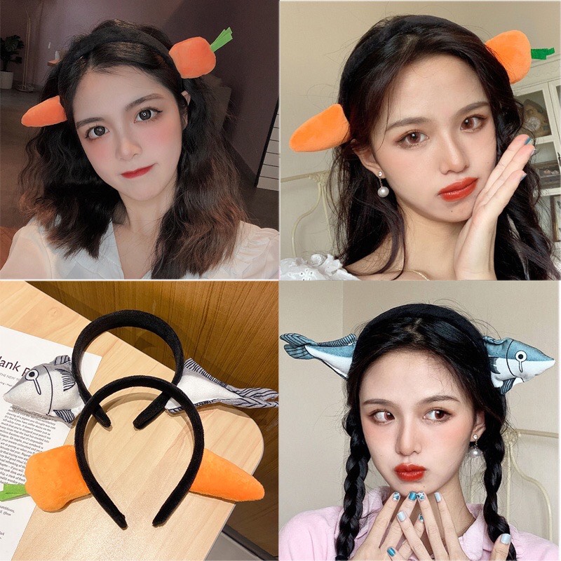Cài Tóc Nữ Hình Cà Rốt, Cá Thu nhật Tiktok mẫu mới phong cách Hàn Quốc - Phụ Kiện Sarah