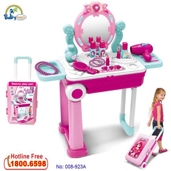 Đồ chơi trang điểm vali kéo cho bé bbt global 008-923a
