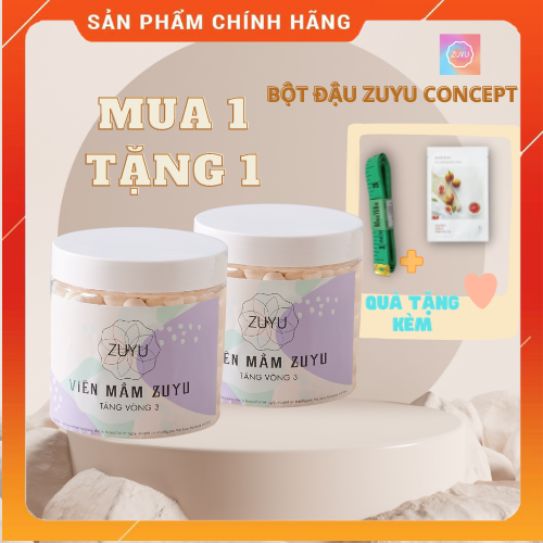 Viên Mầm ZuYu Tăng Vòng 3 [Mua 1 tặng 1 + TẶNG THƯỚC DÂY ĐO]