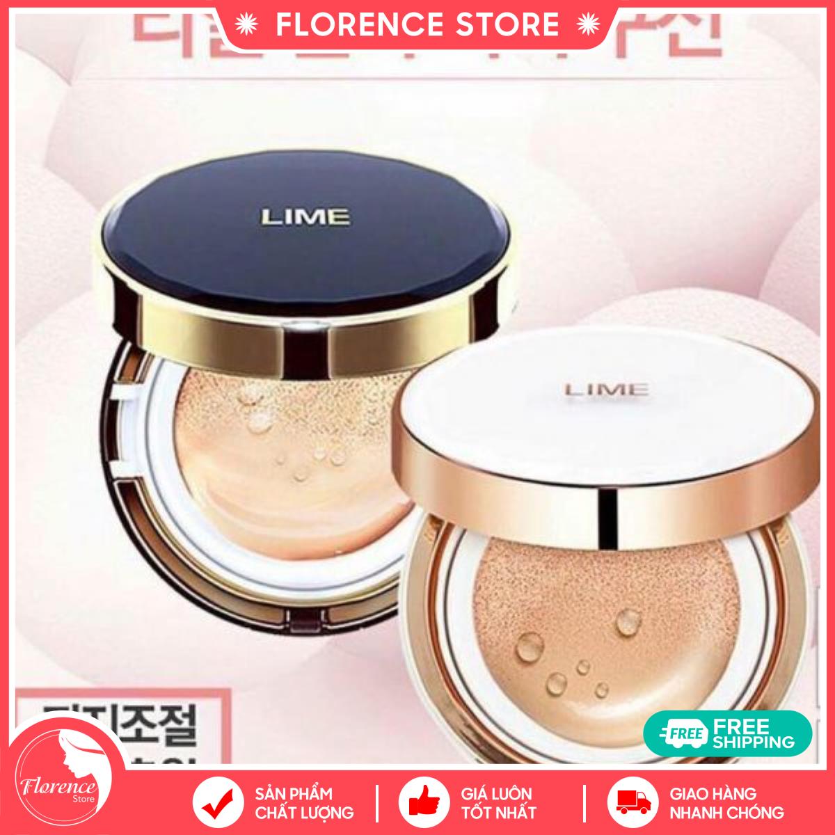 Phấn Nước Kiềm Dầu, Che Phủ Hoàn Hảo LIME Real Cover Pink Cushion SPF 50+/PA+++ FREESHIP MAX Florence Store