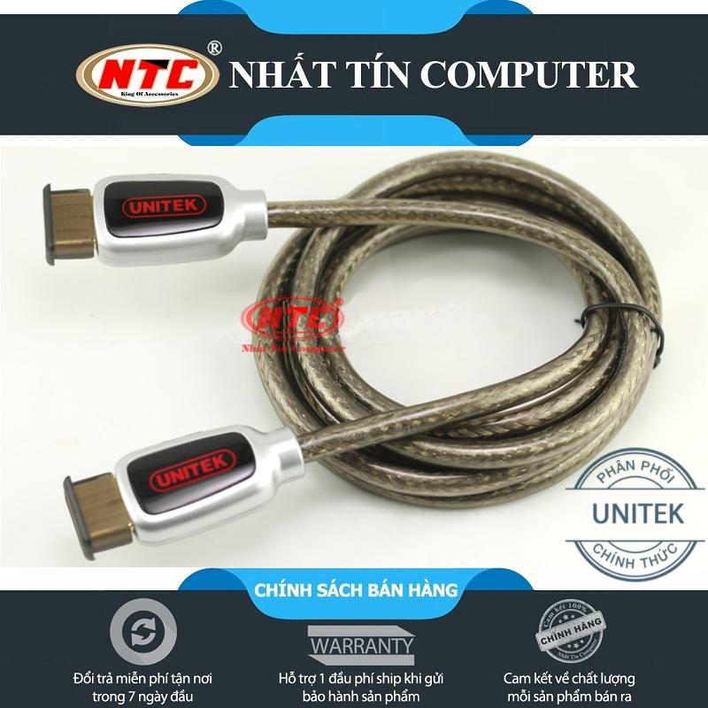 Cáp hdmi unitek y-c113a hỗ trợ chất lượng hd/fullhd/2k/4k/3d - hãng phân phối chính thức - nhất tín computer