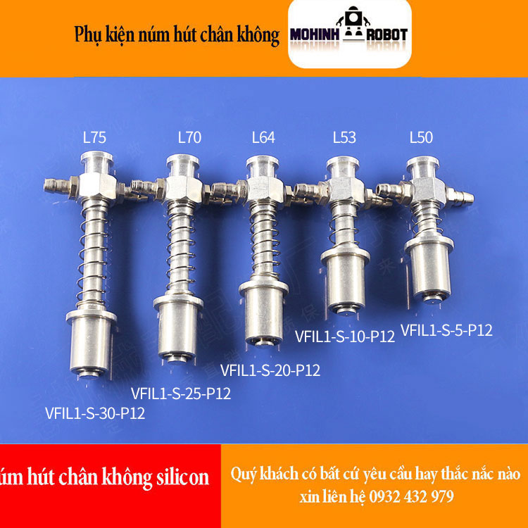 Giác hút chân không SMC vật liệu nhôm mã VFIL