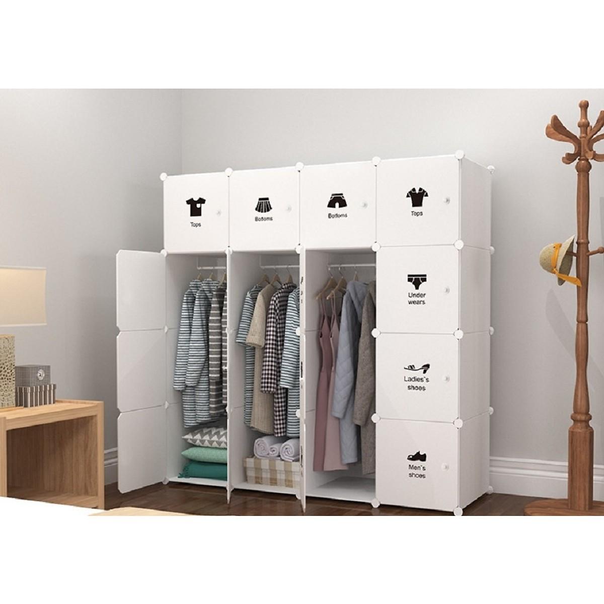 Tủ nhựa ghép 16 ngăn -16nv