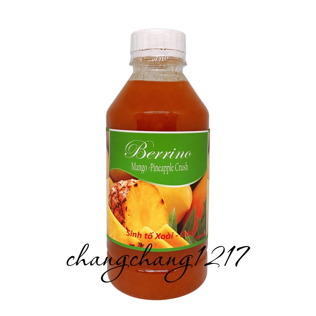 Sinh Tố Berrino Xoài Dứa Chai 1 Lít