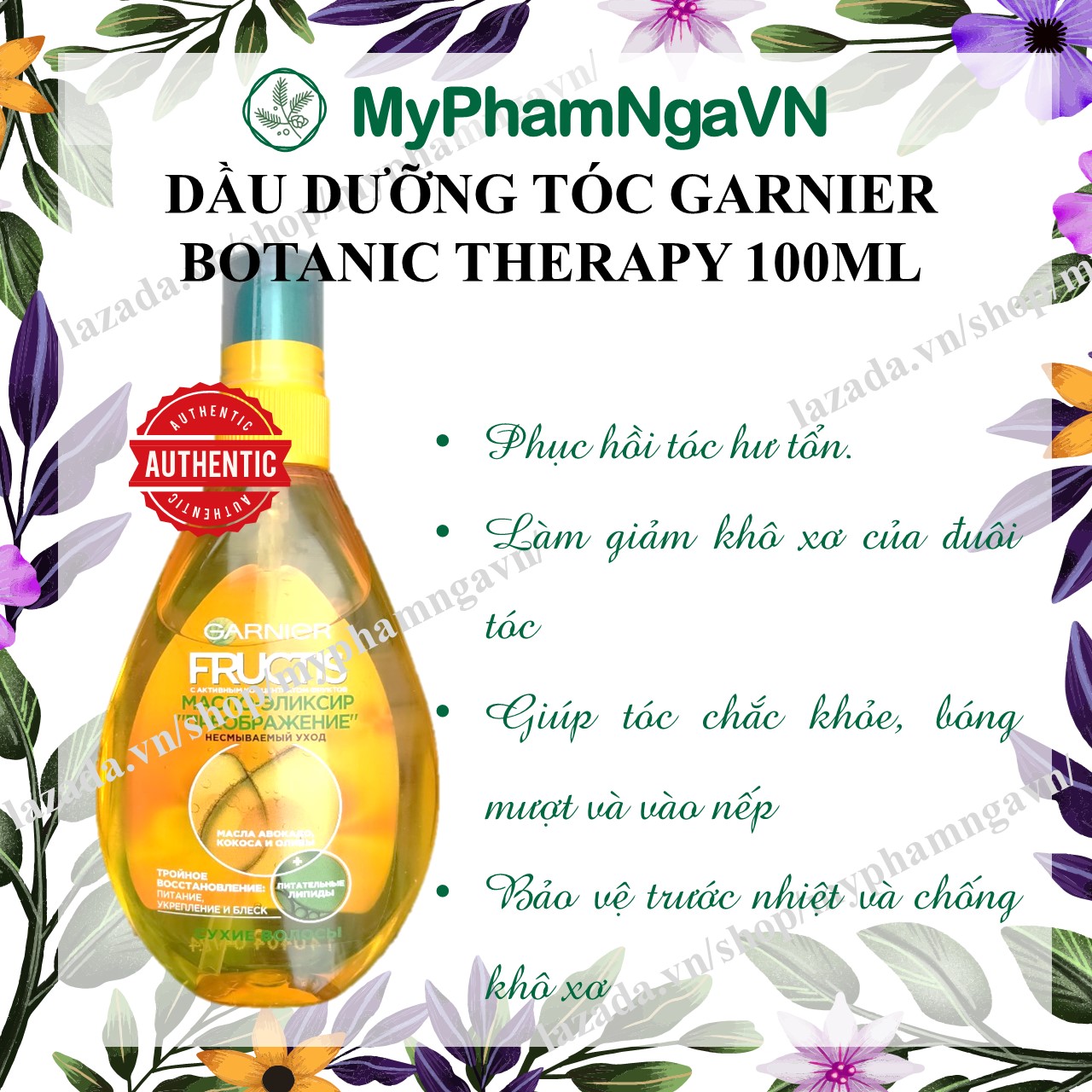 Tinh dầu dưỡng tóc garnier fructis 150ml