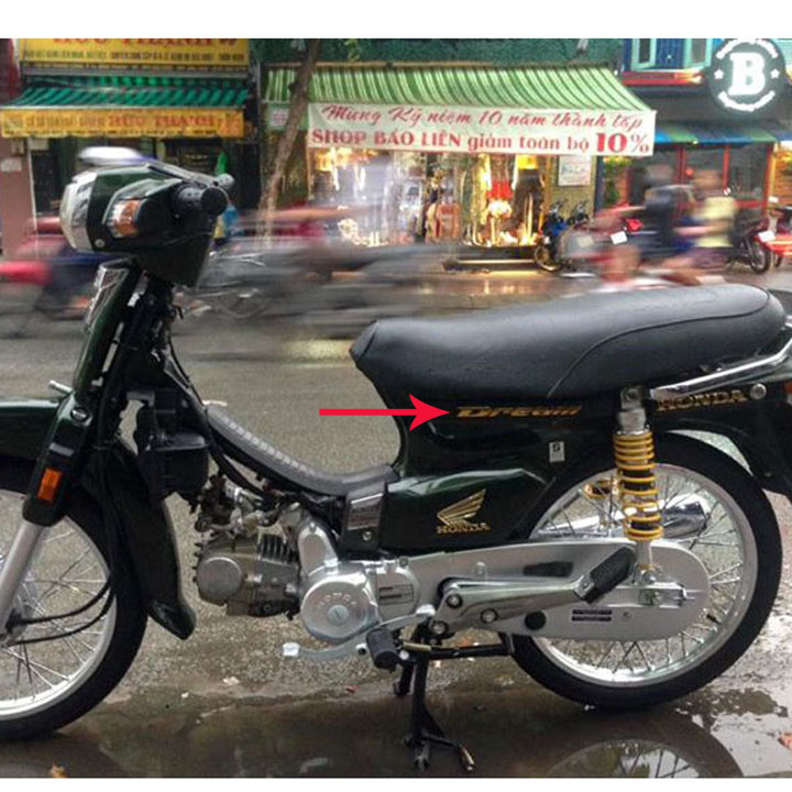 Tem dán xe máy  DREAM THÁI , DREAM TQ màu Bạc, phụ tùng xe dream , tem CHẾ xe máy, chuyên linh kiện xe máy giá rẻ