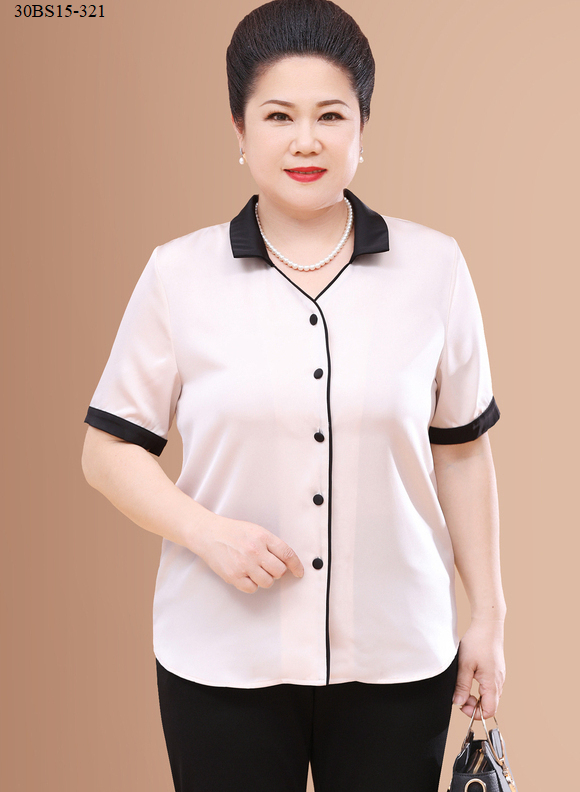 Áo sơ mi phối màu trung niên - bs15-321