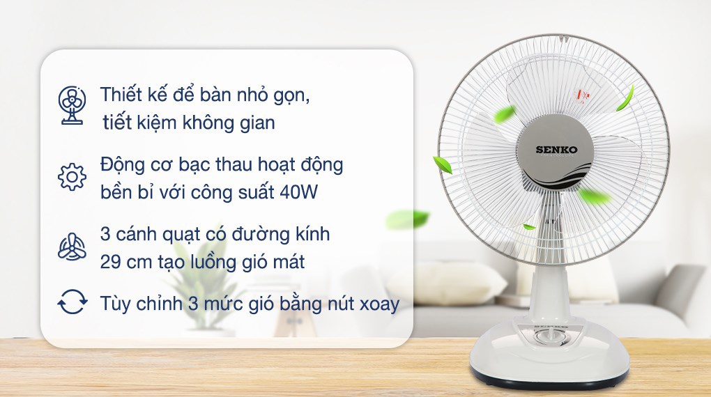 Quạt bàn senko b1213