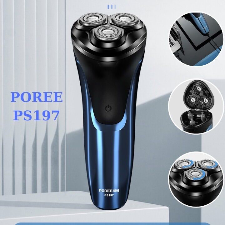 Poree ps197 sạc nhanh, chống nước máy cạo râu poree ps197 giá tốt t05/2023 máy cạo râu poree ps197 chính hãng nội địa trung quốc