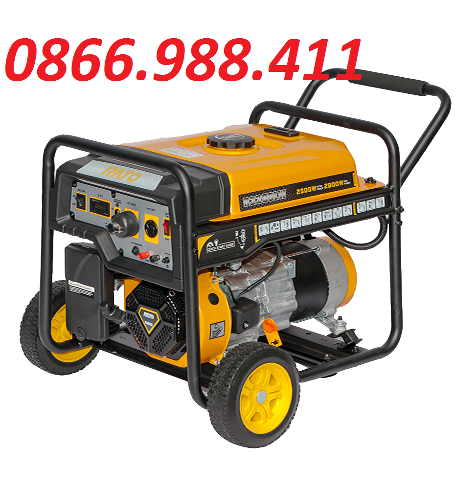 Máy phát điện chạy xăng 2.5kva rato r3200lw