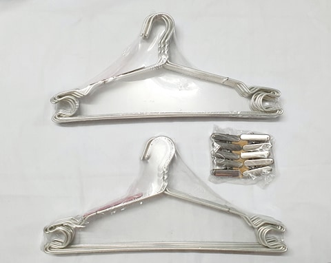 [HCM]Combo 20 móc nhôm phơi quần áo loại dày cao cấp và 10 kẹp inox 201.