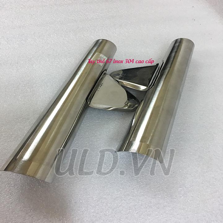 [HCM]PÁT BẮT ĐÈN XE 67 INOX TAY THỎ