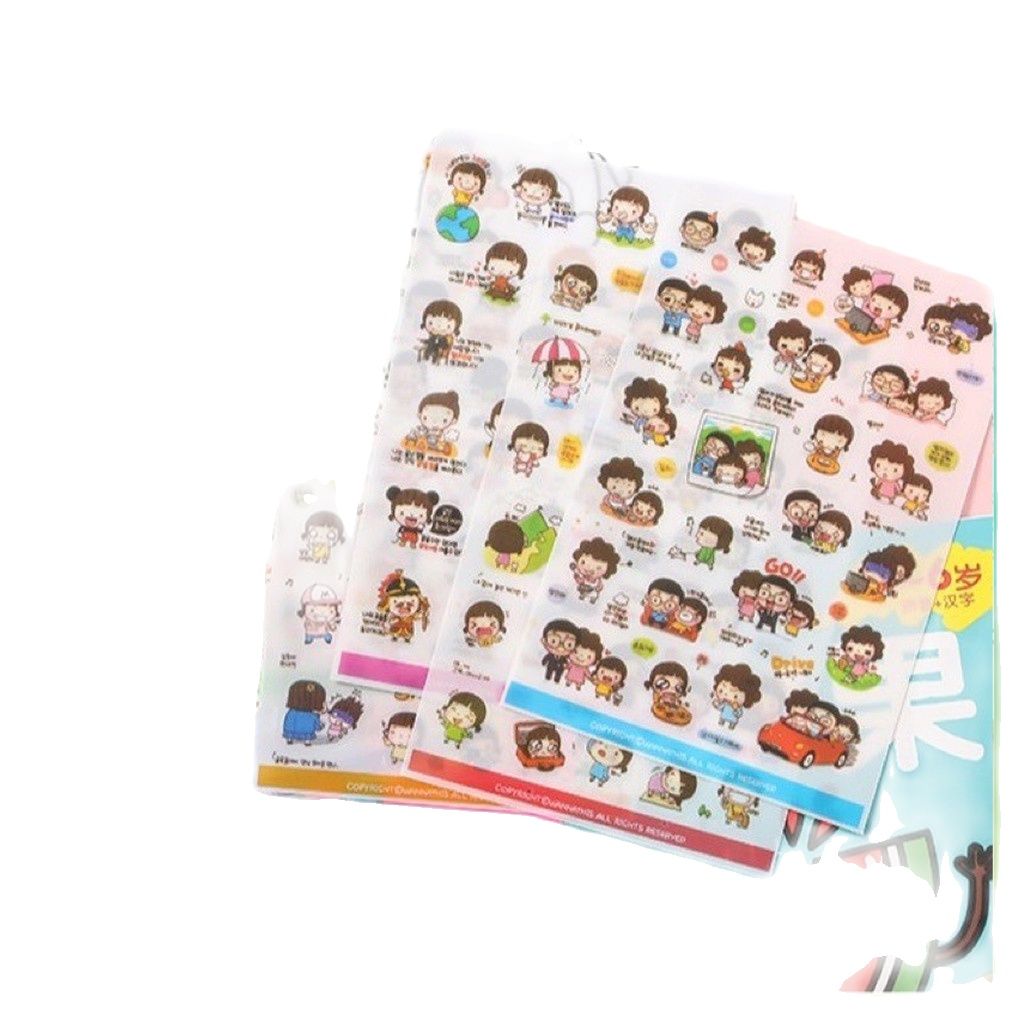 Sét 100 sticker cute ( có sẵn) Trang Trí Sổ Kế Hoạch, Nhật Ký - Phong Cách Hàn Quốc