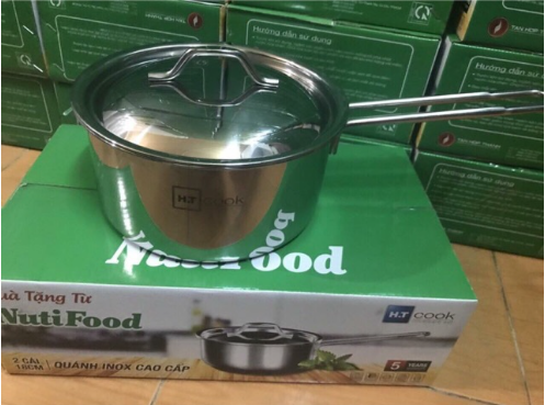 Quánh Inox 18cm Nutifood
