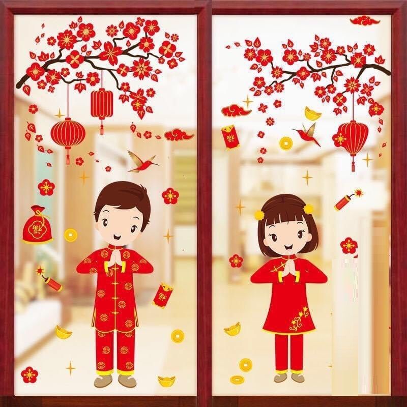 Decal dán tường, dán kính