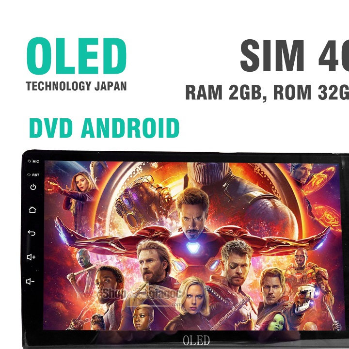 Đầu Android 4G OLED C2 IPS Ram 2GB Rom 32GB