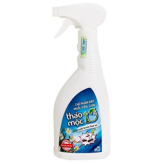 Chai xịt diệt muỗi , kiến , gián thảo mộc 10s hương quế - an toàn hiệu quả