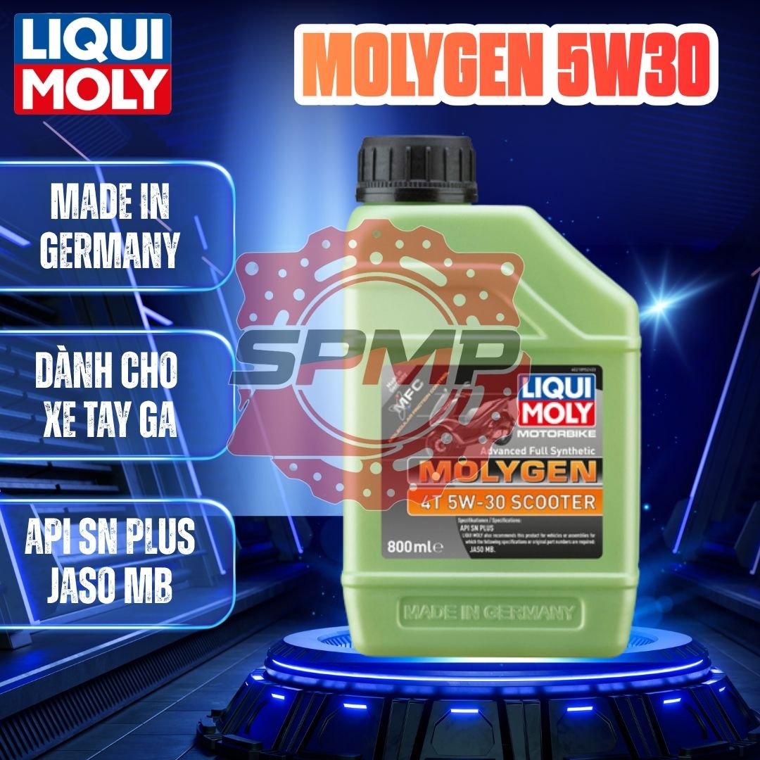 Nhớt xe tay ga cao cấp Liqui Moly Molygen Scooter 5W30 800ML chính hãng