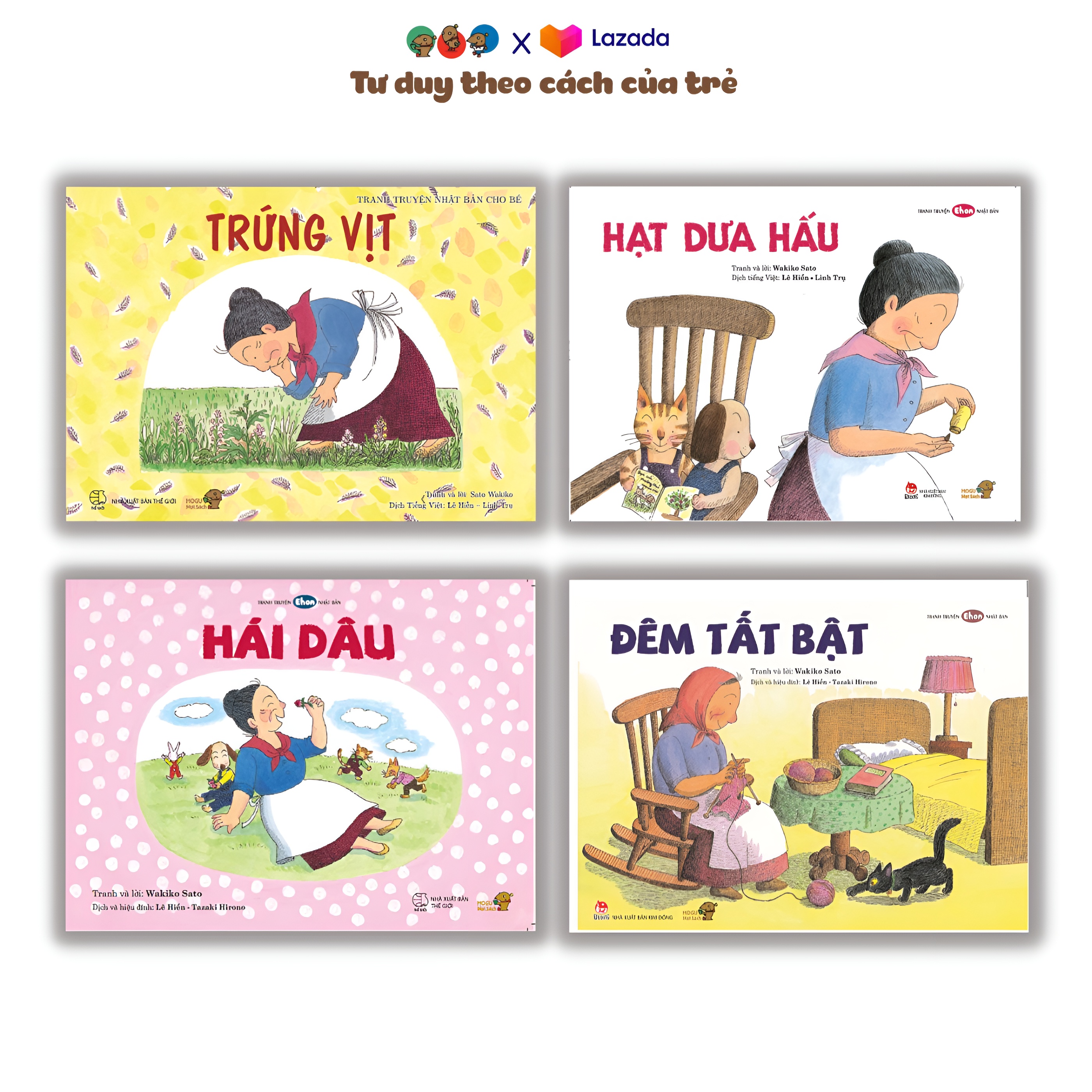 Sách Ehon Nhật Bản - Phát triển tư duy cho bé từ 3 tuổi - Combo bà Baba