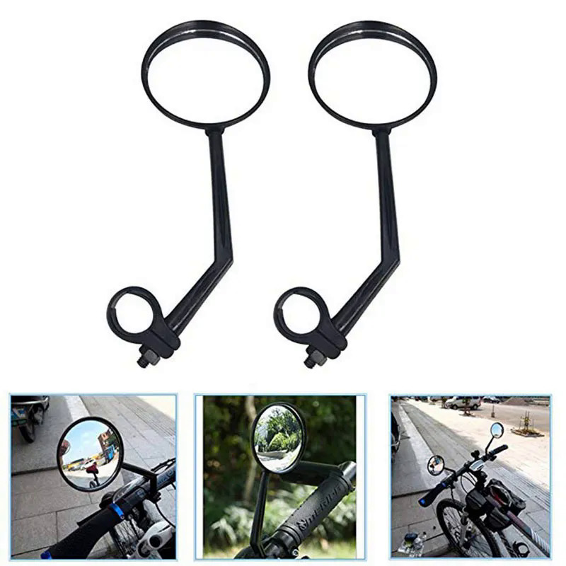 1 cặp xe đạp gương phía sau xe đạp lồi gương xoay xe đạp bên gương có thể điều chỉnh vòng gương chiếu hậu xe đạp phụ kiện