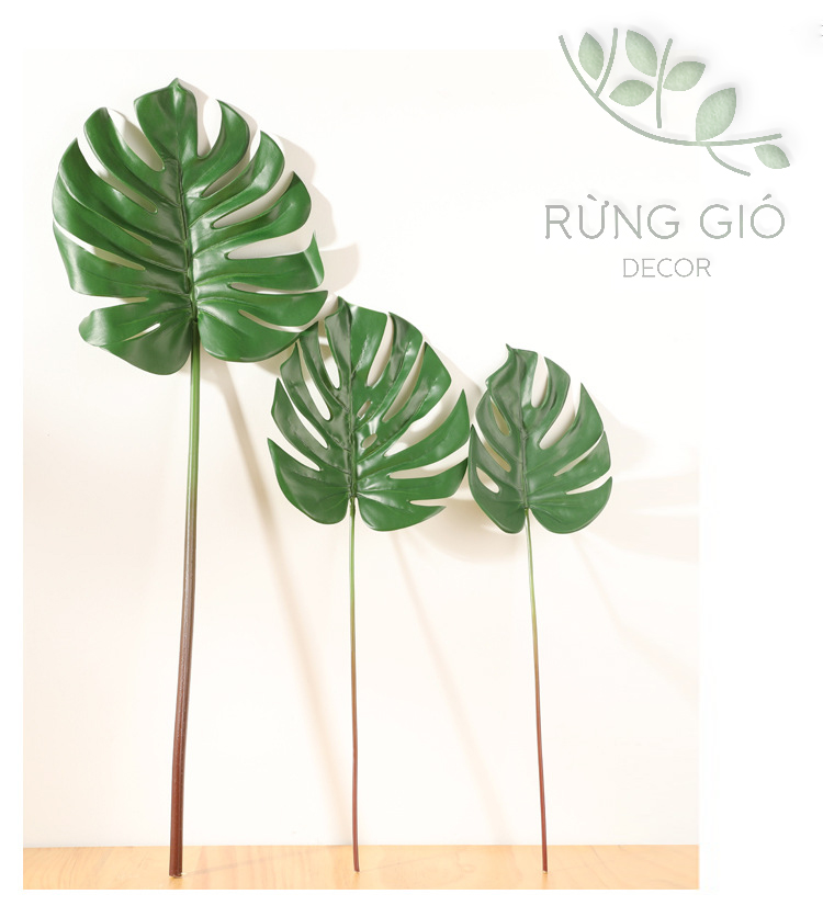 1 cành Lá trầu bà , lé xẻ nhân tạo