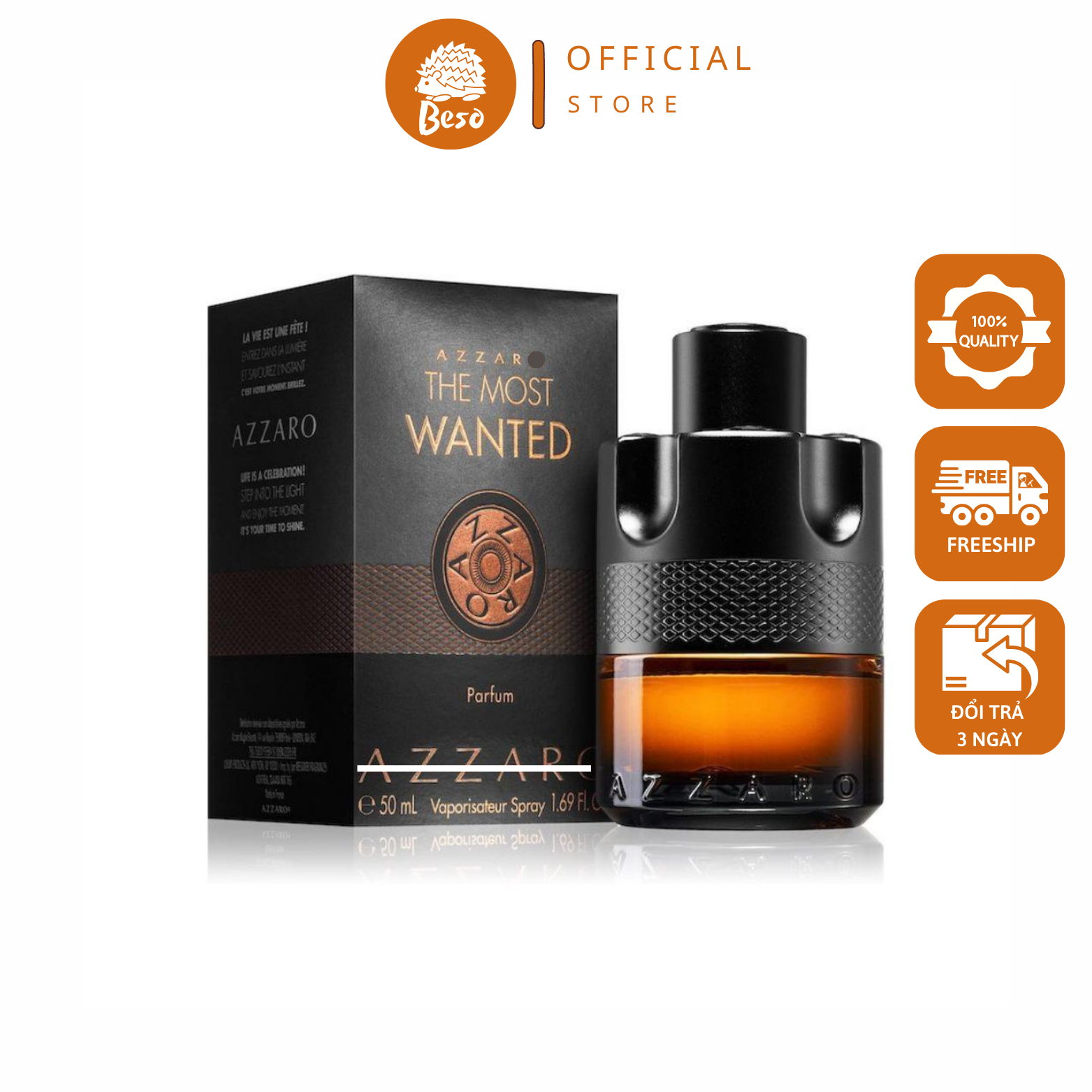 Mẫu thử nước hoa Azzaro The Most Wanted Parfum