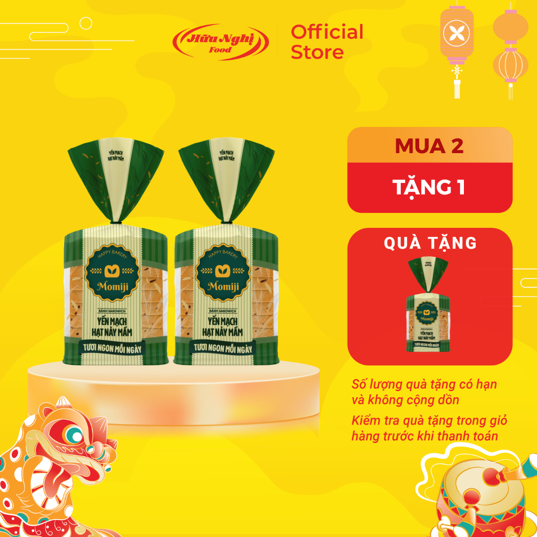 COMBO 2 BÁNH SANDWICH HẠT NẢY MẦM MOMIJI 300g (siêu mềm)